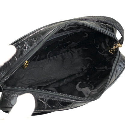 Salvatore Ferragamo Logo Shoulder bag Black Vintage 2vgt32