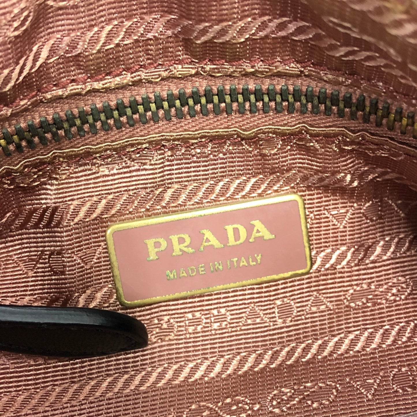 PRADA Logo Shoulder bag Black Vintage zhab8w