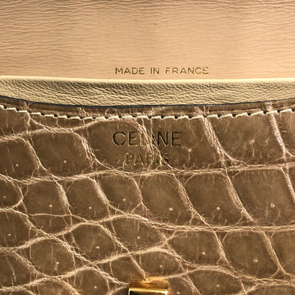 CELINE Blason Shoulder bag Brown Vintage 8xy6kp