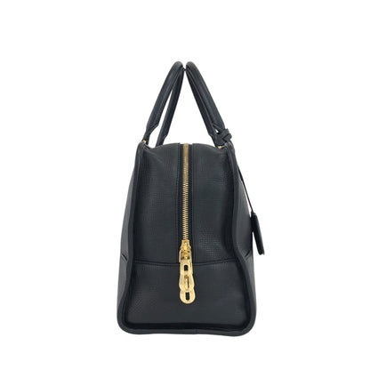 LOEWE Amazona36 Anagram Boston bag Handbag Black Vintage gwsi3e