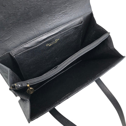 Christian Dior Handbag Black Vintage 4keybj