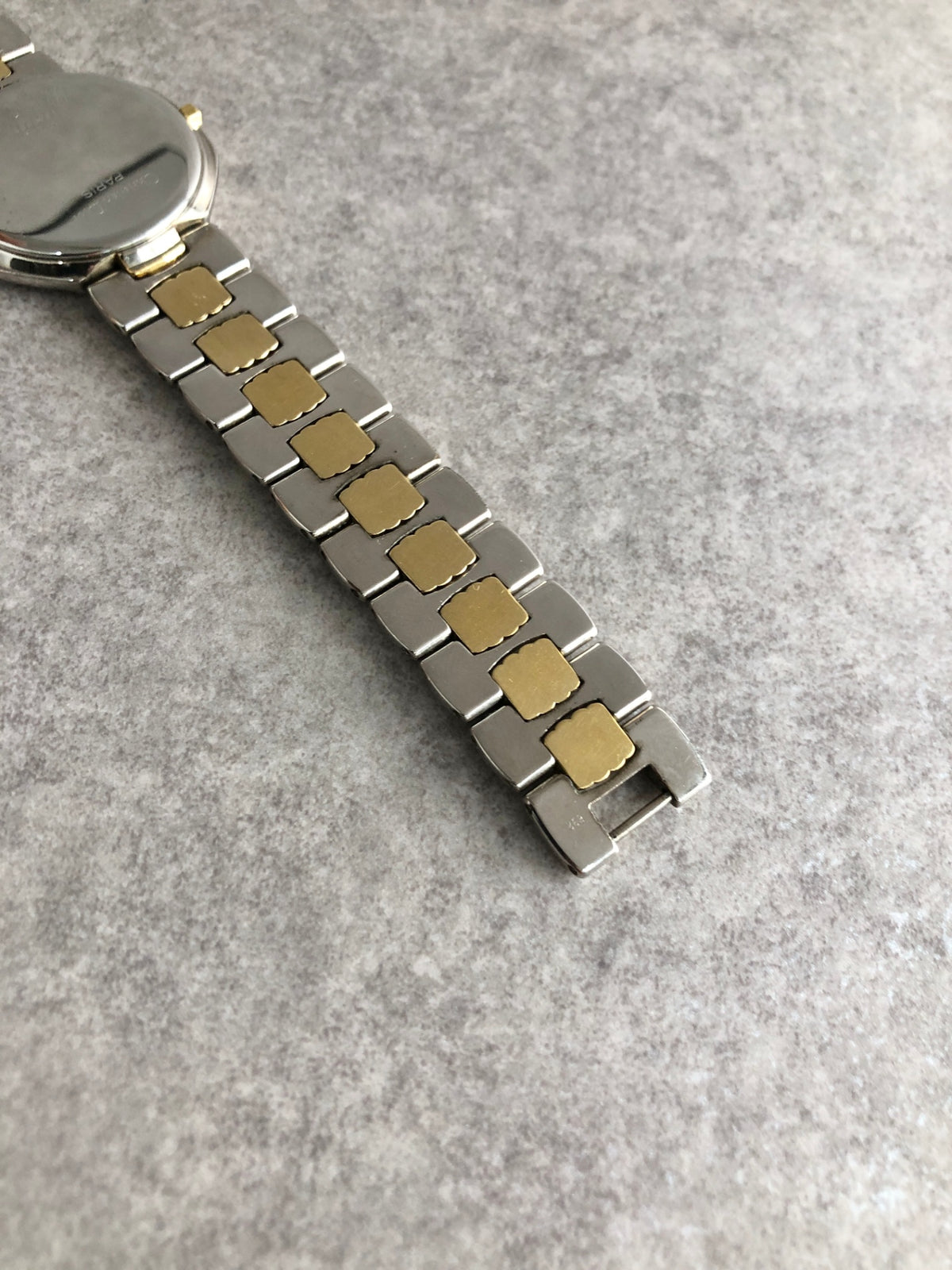 Christian Dior CD Logo Quartz Watch Silver×Gold 45.204 Vintage kh8utm