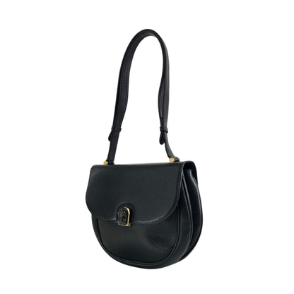 GUCCI Bamboo Shoulder bag Black Vintage g6iek4