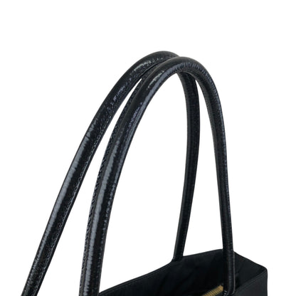 PRADA Tessuto Triangle Logo Totebag Black Vintage 3j825h