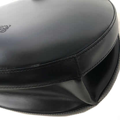 LOEWE Anagram Leather Round Handbag Shoulder bag Black Vintage buyi2b