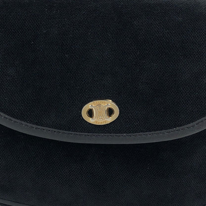 CELINE Blason Small Shoulder bag Black Vintage p8xbtw