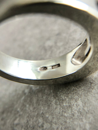 GUCCI GG Motif SILVER925 Ring Silver Vintage pha47r