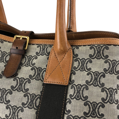 CELINE Macadam Handbag Totebag Beige Vintage c247bz