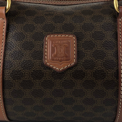CELINE Macadam Blason Handbag Brown Vintage gbe4wr