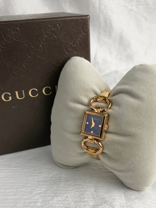 GUCCI Quartz Watch Gold Vintage mmeza3