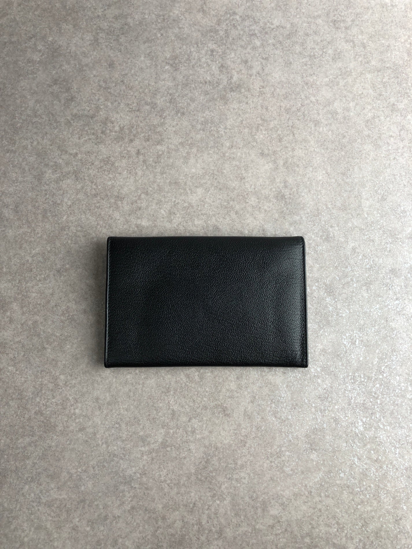CHANEL Coco Mark Folded Wallet Black Vintage b46bgz
