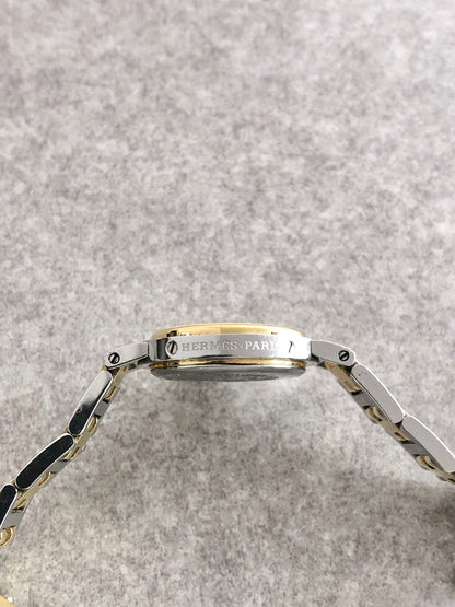 HERMES Watch Silver×Gold Vintage wri6ch