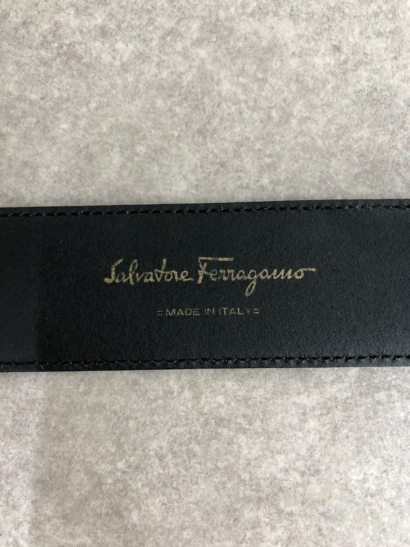 Salvatore Ferragamo Vala Ribbon Belt Black Vintage yfhukd