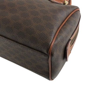 CELINE Macadam Two-way Small Boston bag Shoulder bag Brown Vintage b6a3tr
