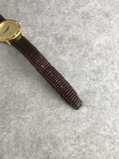 GUCCI Logo  Watch Brown 3300M Vintage 2pcrj6