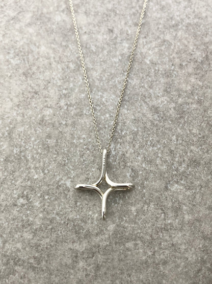 Tiffany & Co. Cross Necklace Silver Vintage 3xxk24
