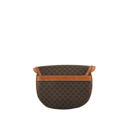 CELINE Macadam Blason Shoulder bag Brown Vintage n6642d