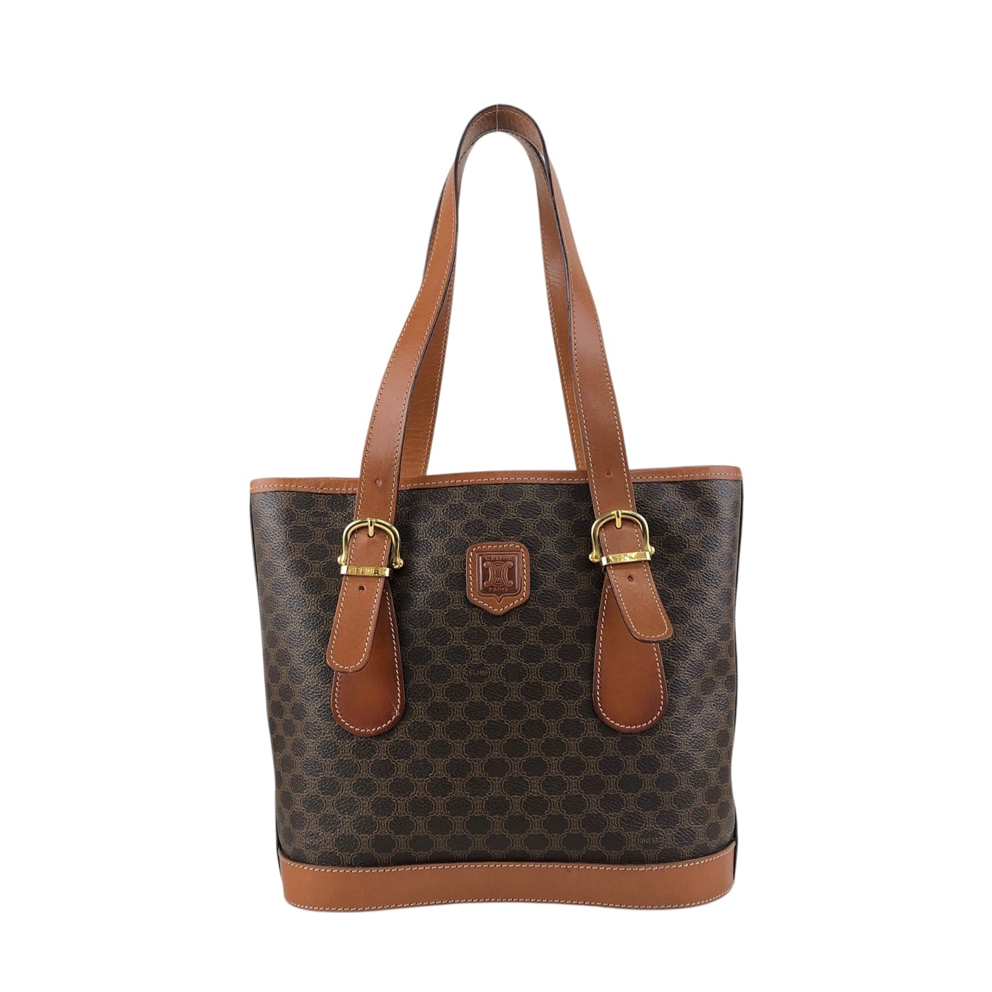 CELINE Macadam Blason Totebag Brown Vintage wfn3fv