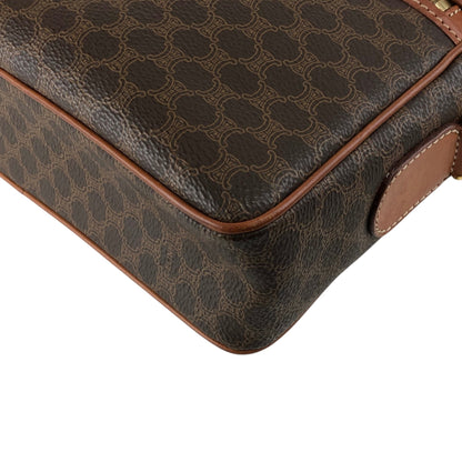 CELINE Macadam Blason Shoulder bag Brown Vintage 7dx72b