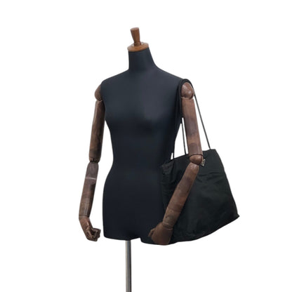 PRADA Triangle Logo Totebag Black Vintage v2r633
