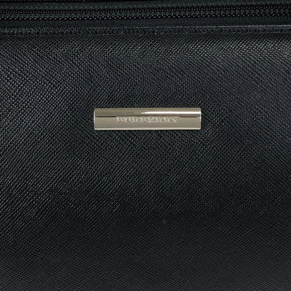 BURBERRY Logo Handbag Black Vintage 6vdsyy