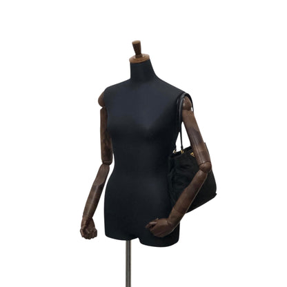 PRADA Tessuto Triangle Logo Totebag Black Vintage i7j56x