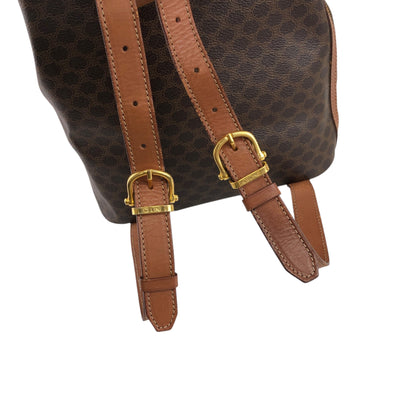 CELINE Macadam Charm Backpack Brown Vintage jz6ee6