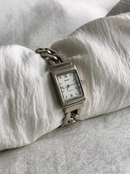 GUCCI Chain Watch Silver Vintage g4ucmw