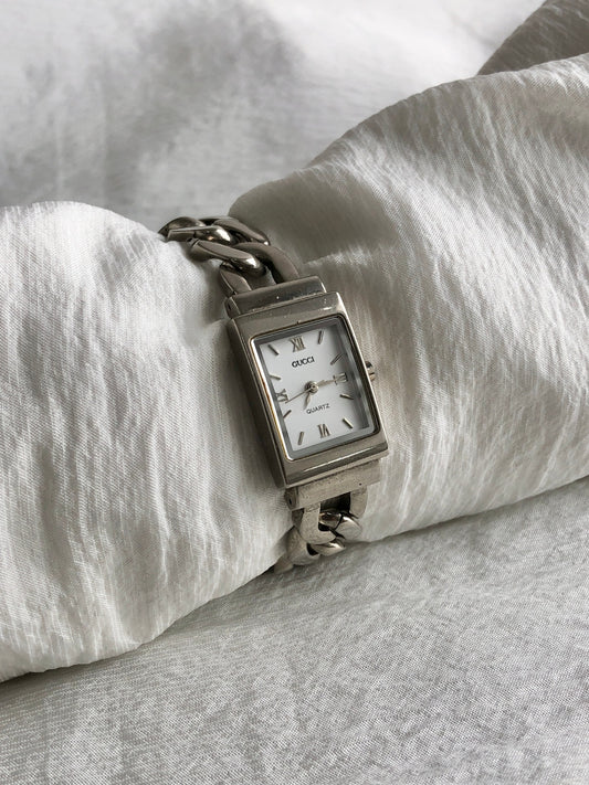 GUCCI Chain Watch Silver Vintage g4ucmw