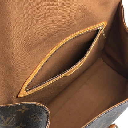 LOUIS VUITTON Monogram Buckle Two-way Handbag Shoulder bag Brown Vintage cmkh5s