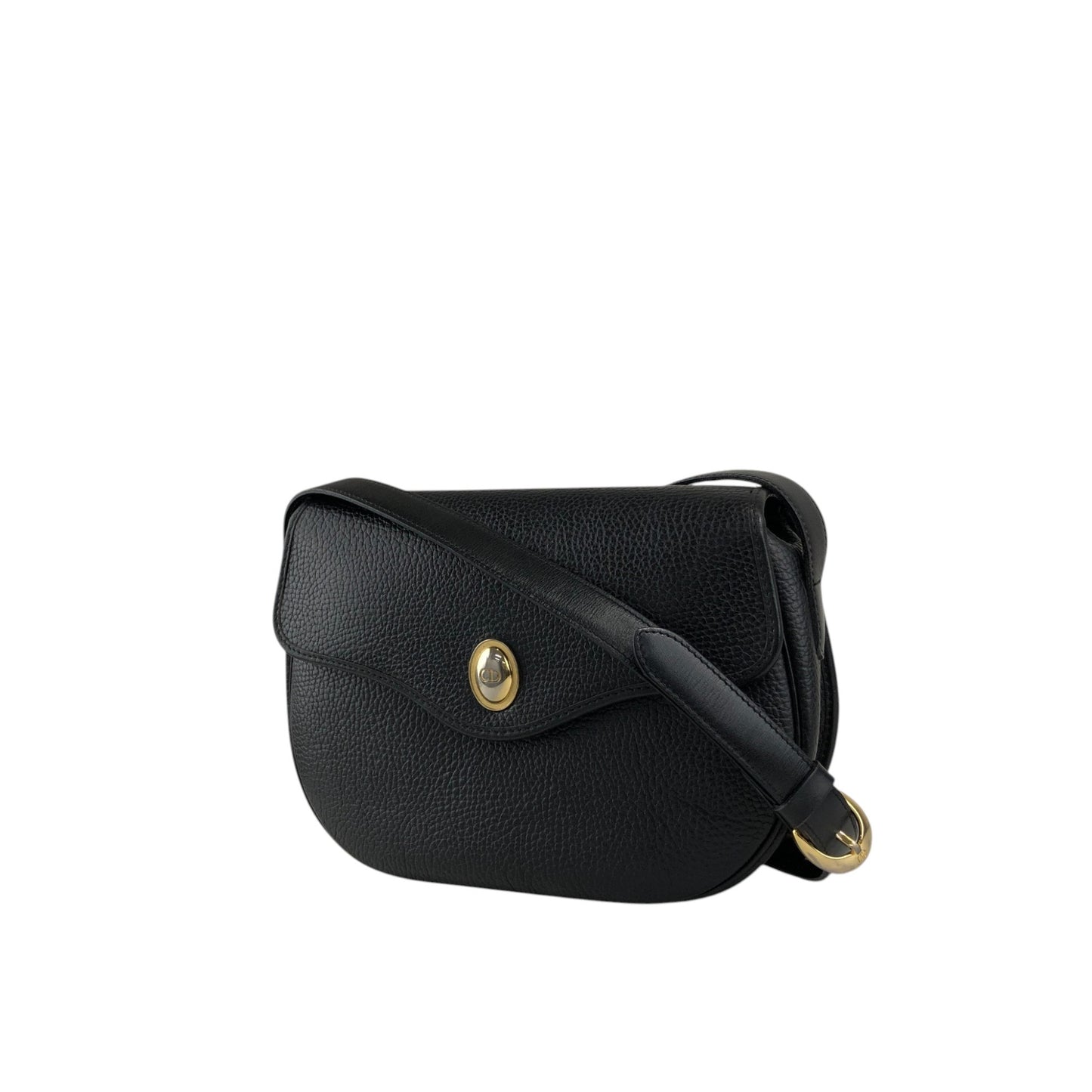 Christian Dior CD Logo Shoulder bag Black Vintage 8yp8df