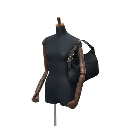 Salvatore Ferragamo Vala Ribbon Shoulder bag Black Vintage xwnsuw