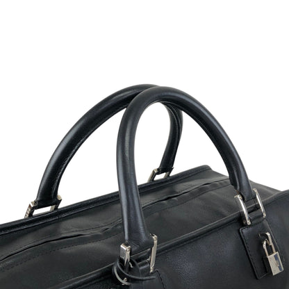 LOEWE Amazona36 Anagram Small Boston bag Handbag Black Vintage gc7zrx