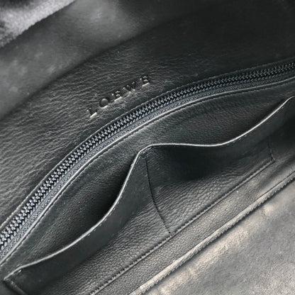 LOEWE Amazona28 Small Boston bag Handbag Black Vintage cbreh6