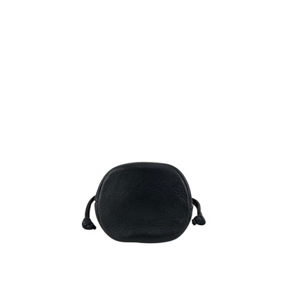 Christian Dior CD Logo Drawstring Shoulder bag Black Vintage h6xtv8