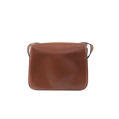 CELINE Turn Lock Shoulder bag Brown Vintage hdtdu2