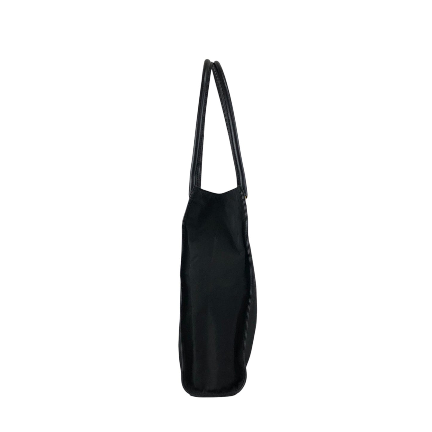 PRADA Tessuto Triangle Logo Totebag Black Vintage xs7v7s