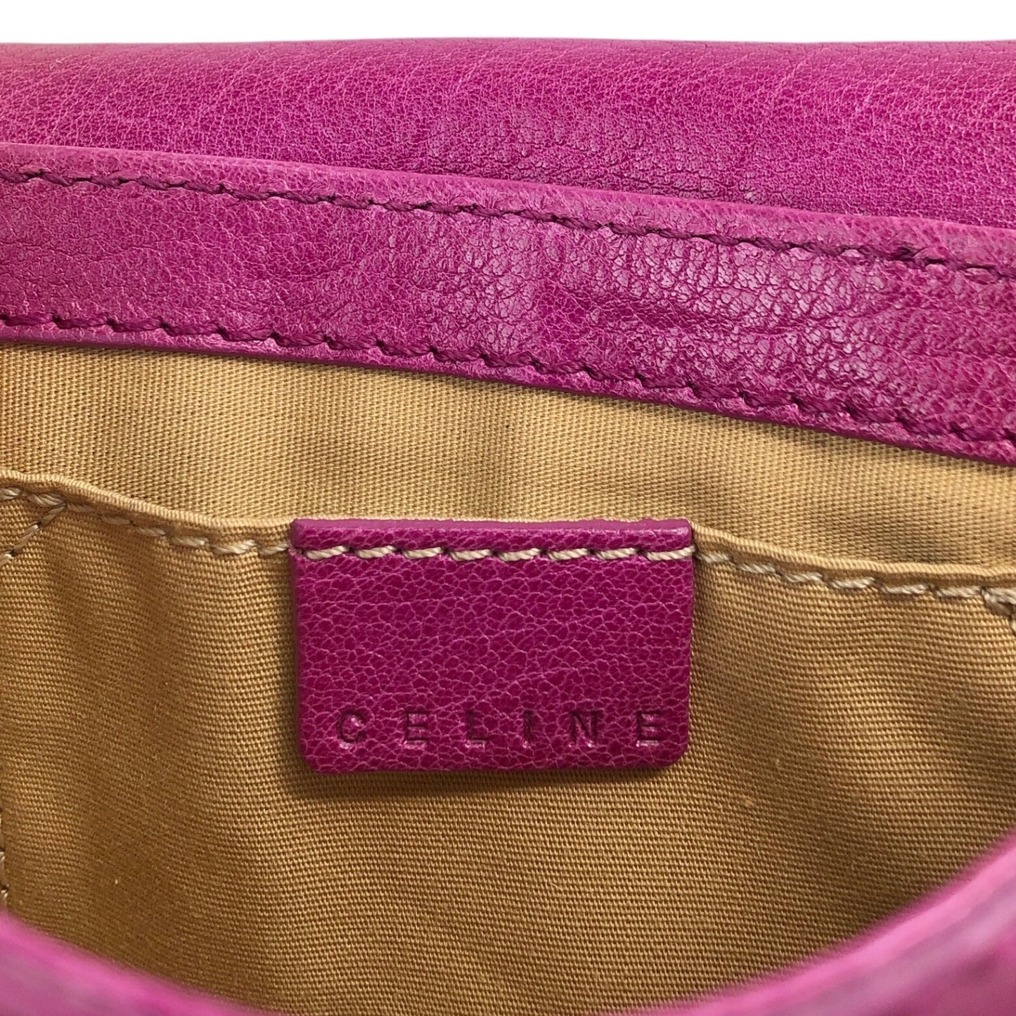 CELINE Stud Small Shoulder bag Pink Vintage hvizvp