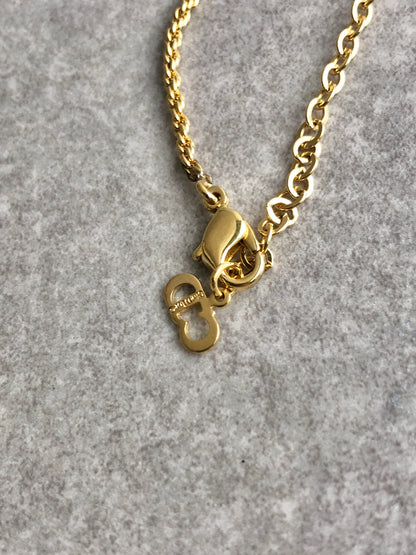 Christian Dior Necklace Gold Vintage ysecz3