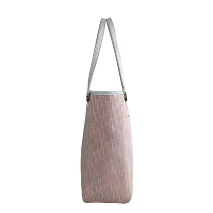 Christian Trotter  Jacquard Leather Handbag Totebag Pink Vintage aygfrg