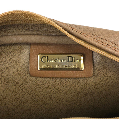 Christian Dior CD Logo Shoulder bag Brown Vintage 53vw5f