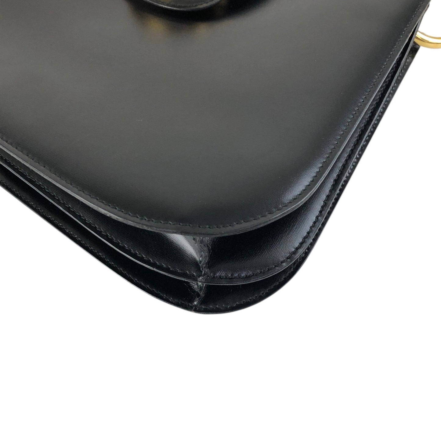 CELINE Horse Bit Shoulder bag Black Vintage snekiw