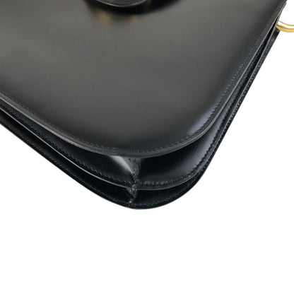 CELINE Horse Bit Shoulder bag Black Vintage snekiw