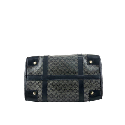 CELINE Macadam Blason Boston bag Navy Vintage scyzx6