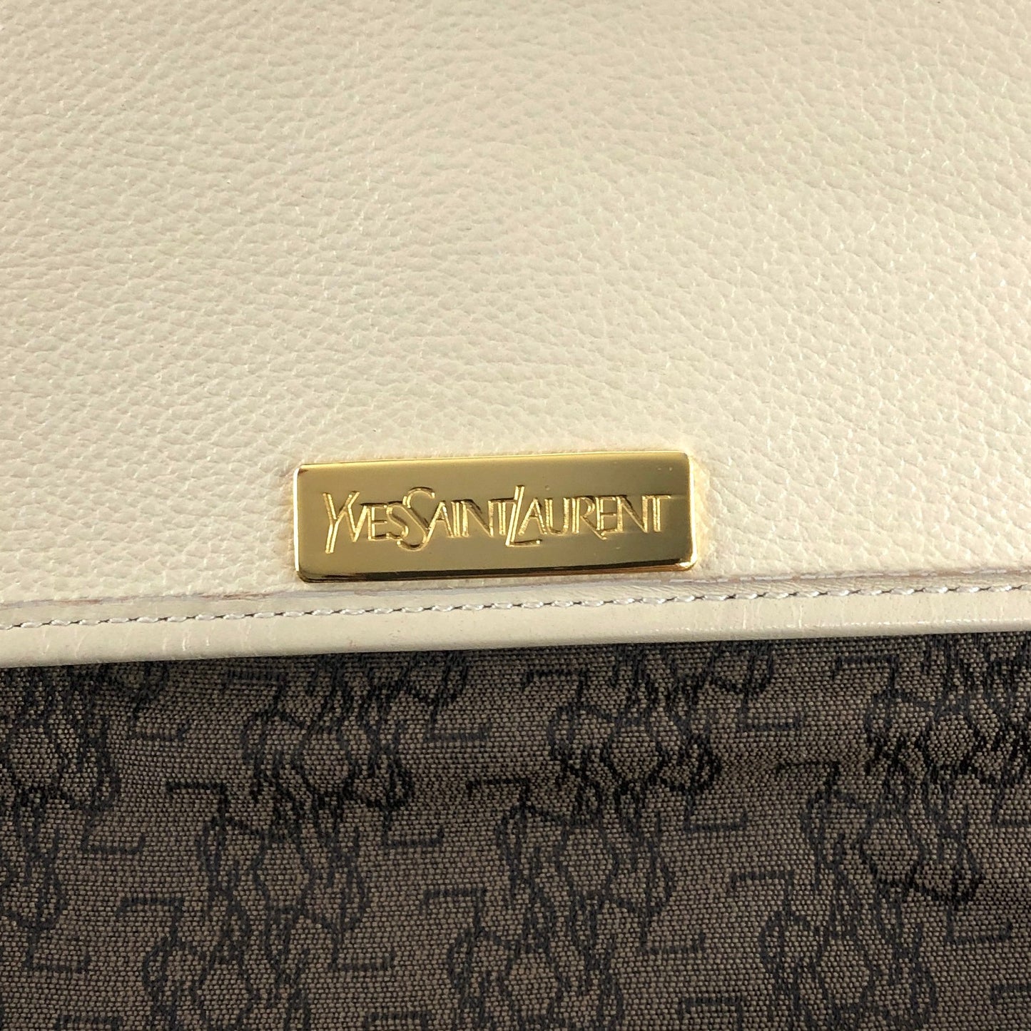 Yves Saint Laurent Shoulder bag Beige Vintage 27fnf2