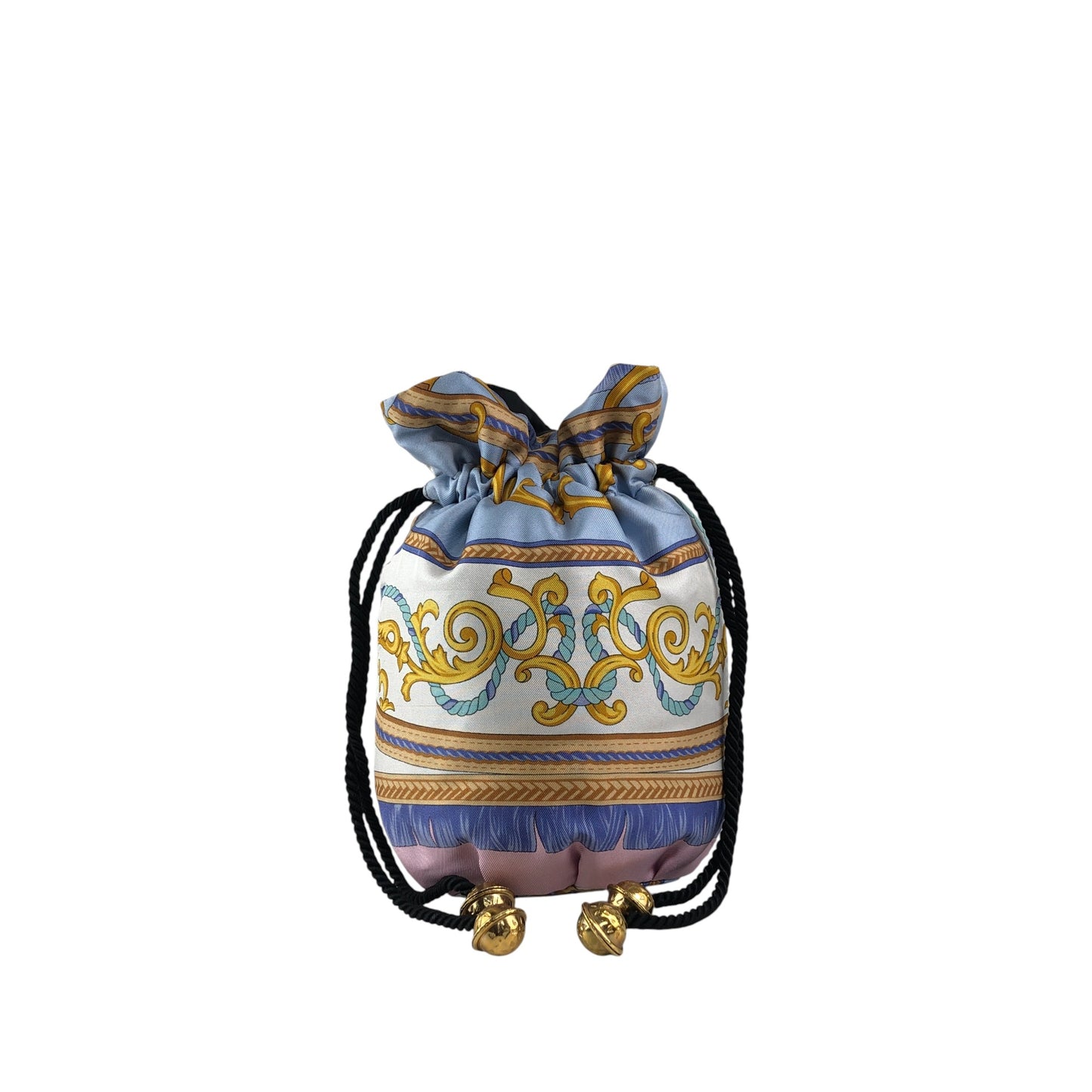 CELINE Starball Drawstring Handbag Blue Vintage cp3wry