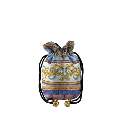 CELINE Starball Drawstring Handbag Blue Vintage cp3wry