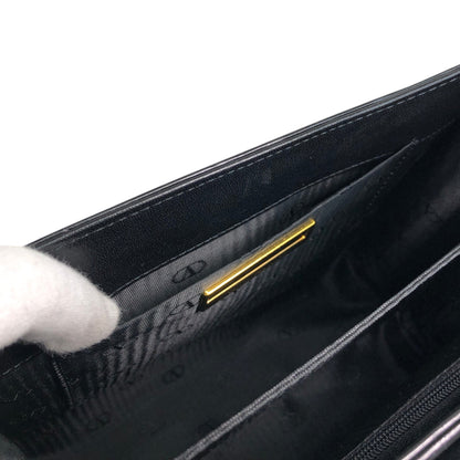 VALENTINO GARAVANI Circle Logo Two-way Handbag Shoulder bag Black Vintage swvrnt