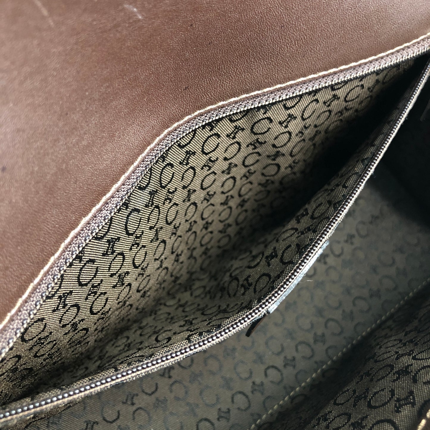 CELINE Handbag Brown Vintage ksjjkd