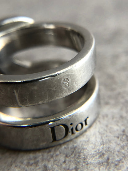 Christian Dior Logo Ring Silver Vintage tep2tx